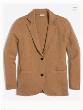 JCrew Factory sweater blazer women camel size medium